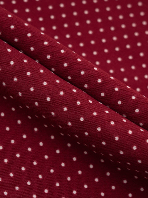 Cherry Ribbon Polka Dot Halter Dress