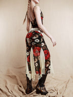 Golden Bloom Mermaid Slip Dress