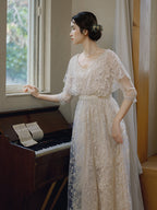 Moonlit Garden Lace Dress