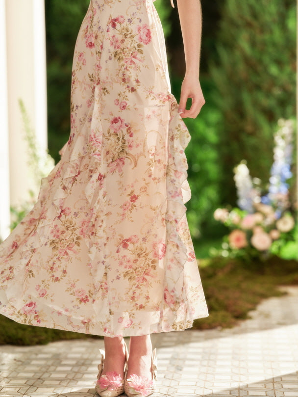 Rose Ruffle Bloom Dress