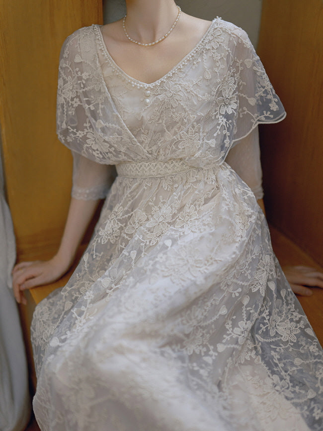 Moonlit Garden Lace Dress