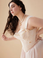 Blush Garden Rose Corset & Tiered Skirt