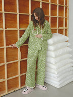 Green Meadow Lace Pajama Set