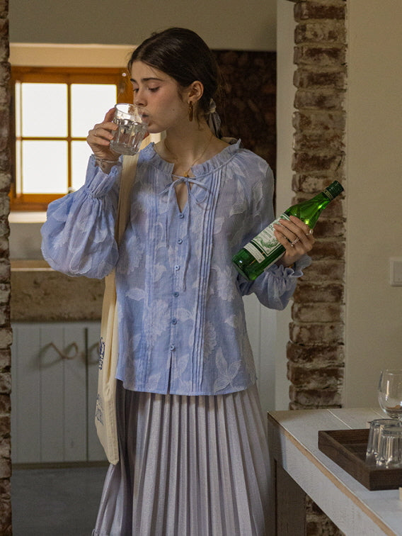 Whispering Meadow Cotton Blouse