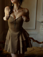 Desert Bloom Tiered Mini Dress