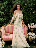 Buttercream Garden Ruffle Dress