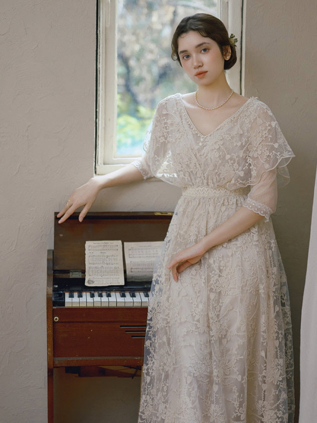Moonlit Garden Lace Dress