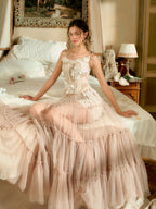 Ivory Blossom Lace Corset & Tulle Skirt