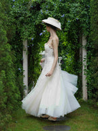 Garden Lace Bloom White Dress