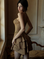 Desert Bloom Tiered Mini Dress
