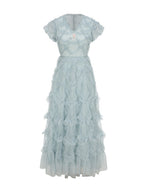 Light Blue Princess Ruffle Garden Dress
