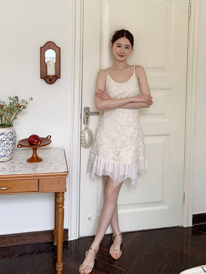 Rosette Garden Petal Mini Dress