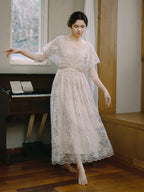 Moonlit Garden Lace Dress