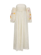 Floral Sleeves Enchanted Garden Bloom Dress