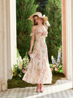 Rose Ruffle Bloom Dress