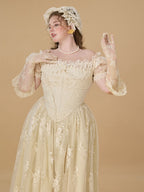 Royal Ivory Lace Ball Gown