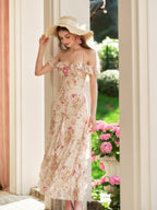 Rose Ruffle Bloom Dress