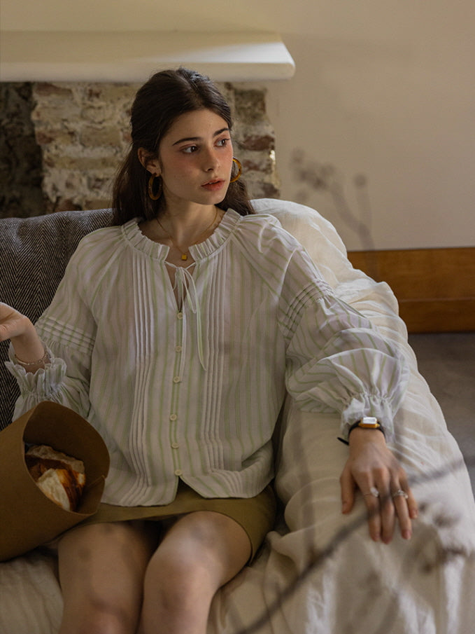Whispering Meadow Cotton Blouse