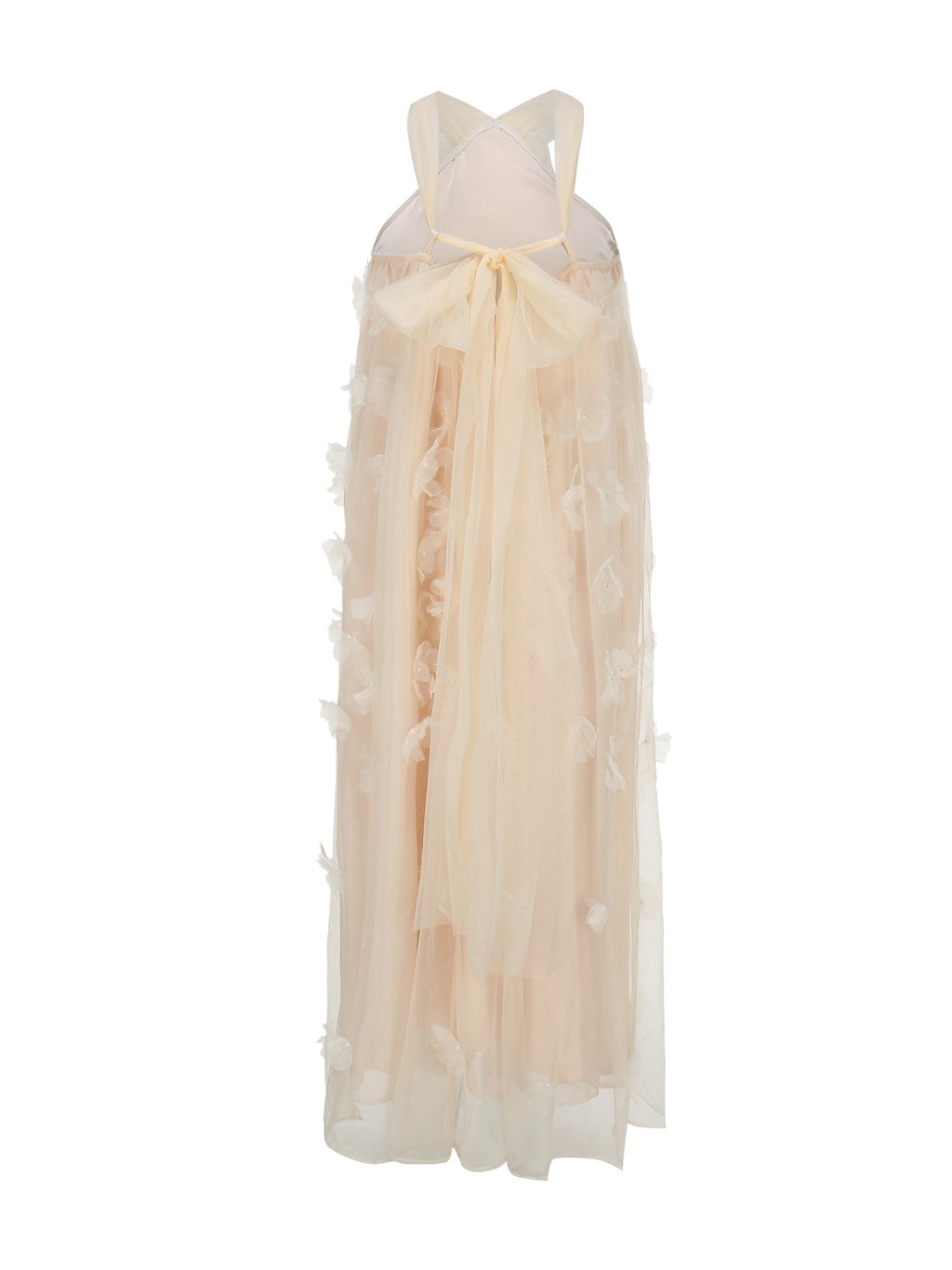 Blossom Whisper Halter Tulle Dress