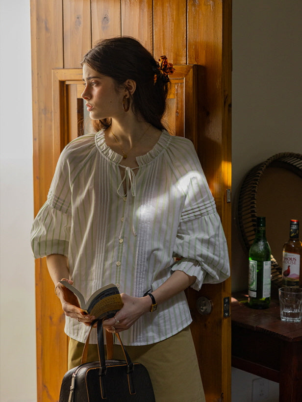 Whispering Meadow Cotton Blouse