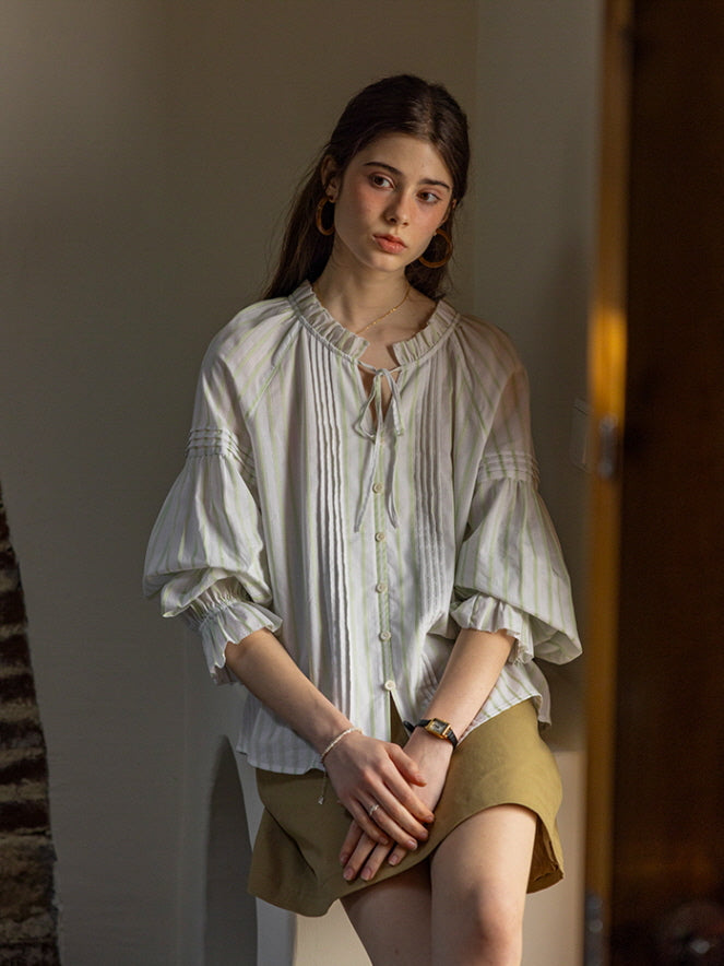 Whispering Meadow Cotton Blouse