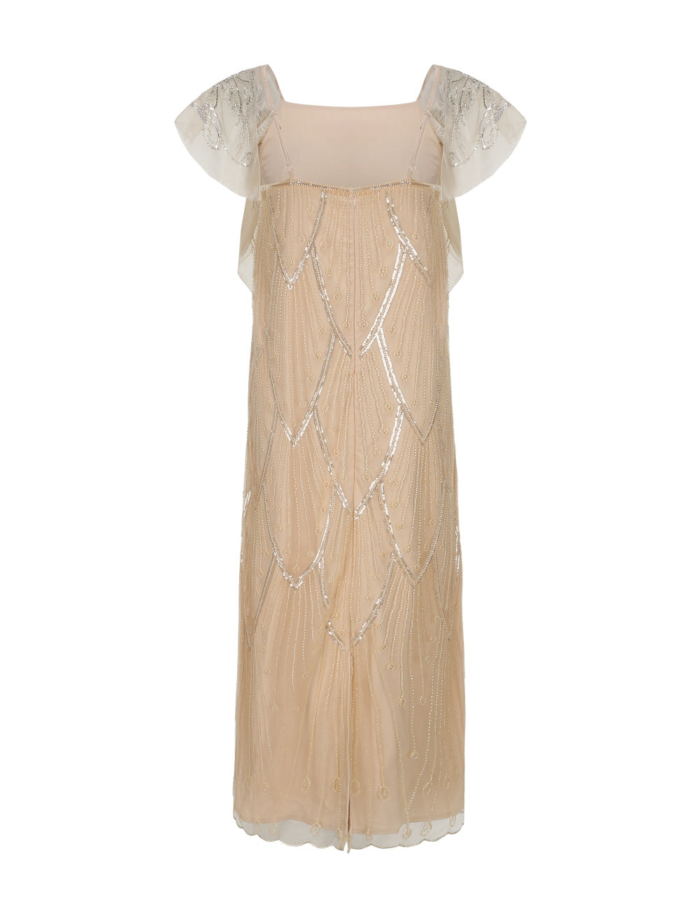 Golden Hour Sequin Mesh Slip Dress