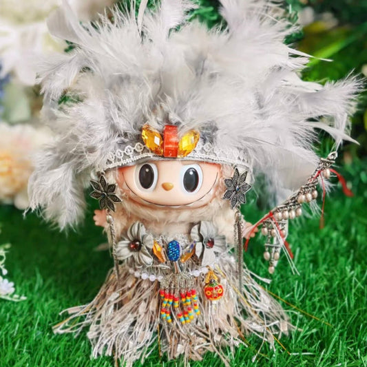 17cm Labubu Plush Doll Fantasy Costume - High Priest