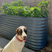 YoYoBloom 32" Tall 6.5' x 2' Metal Raised Garden Bed (6-in-1) | Upgrade 2.0 Waist-High Design - Slate grey image 4