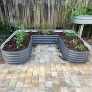 YoYoBloom 17" Tall U-Shape Large Size Metal Raised Garden Bed| Upgrade 2.0 Knee-High Design image 15
