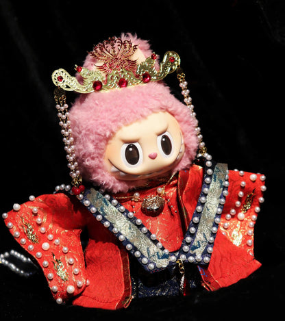 17cm Labubu Plush Doll Traditional Costume - Song Dynasty Bride