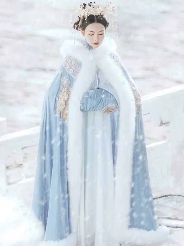 Autumn Winter Hanfu Cape, Wintery