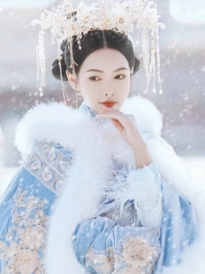 Autumn Winter Hanfu Cape, Wintery