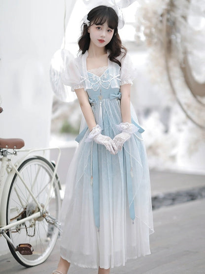 Cinderella Modern Tang Style Hanfu Dress
