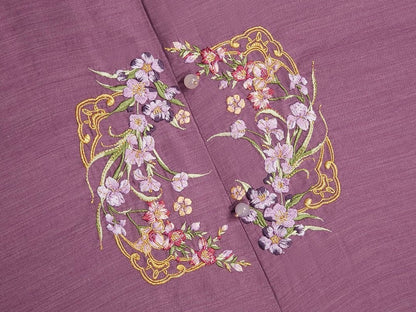 Wisteria Vines Modern Ming Style Hanfu x Mamian Skirt