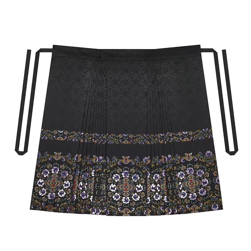 Night Fleur Modern Ming Style Hanfu x Mamian Skirt