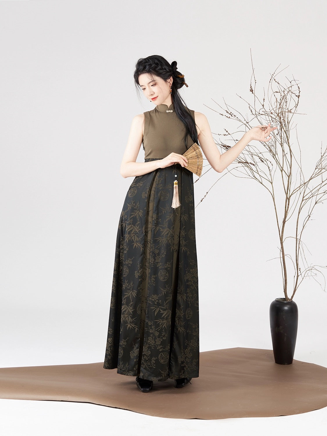Dusky Modern Cheongsam Style Dress