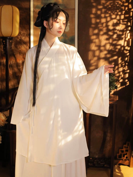 Wide-Sleeve Hanfu Inner Robe (Unisex)