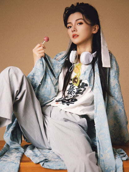 Tang Dynasty Hanfu Robe - Unsugared 不甜