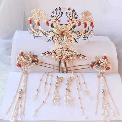 Hanfu Hair Accessories, Ruby