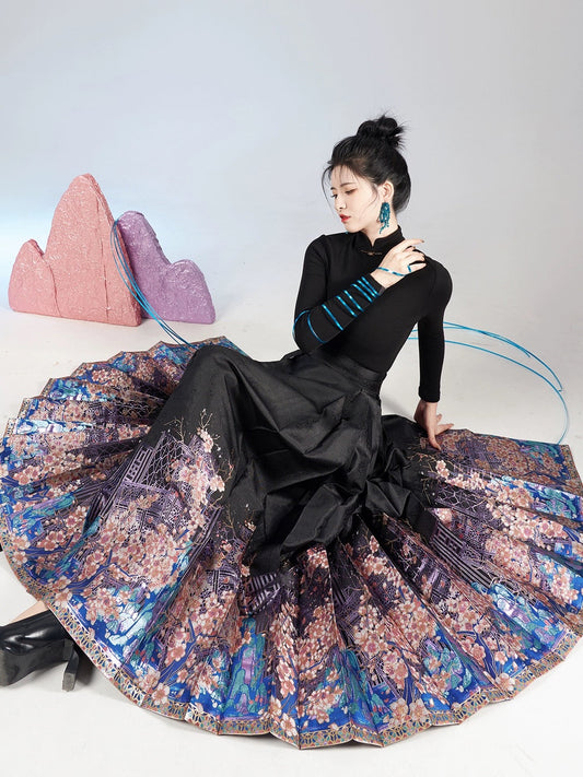 Rowan Ming Style Mamian Skirt Hanfu