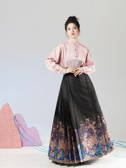 Rowan Ming Style Mamian Skirt Hanfu