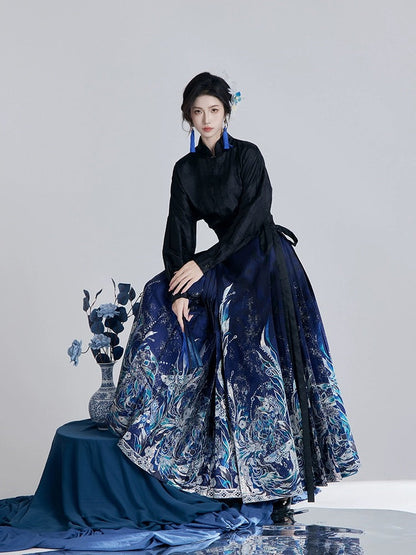 Yale Ming Style Mamian Skirt Hanfu