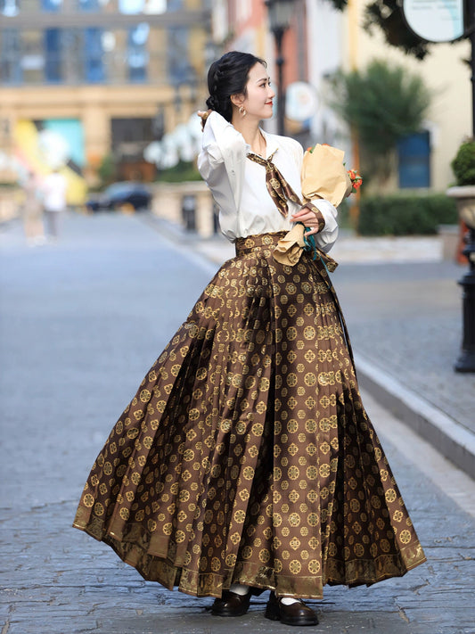 Pipa Ming Style Mamian Skirt Hanfu