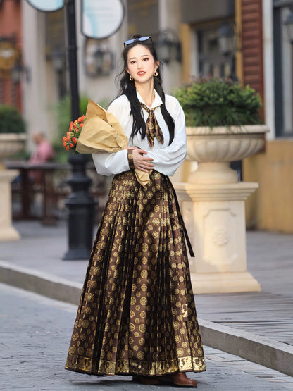 Pipa Ming Style Mamian Skirt Hanfu