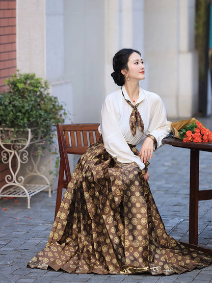 Pipa Ming Style Mamian Skirt Hanfu