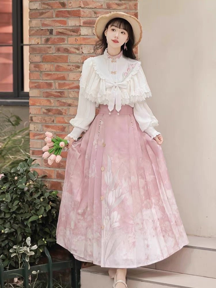 Thessaly Modern Chinese Hanfu Skirt Set