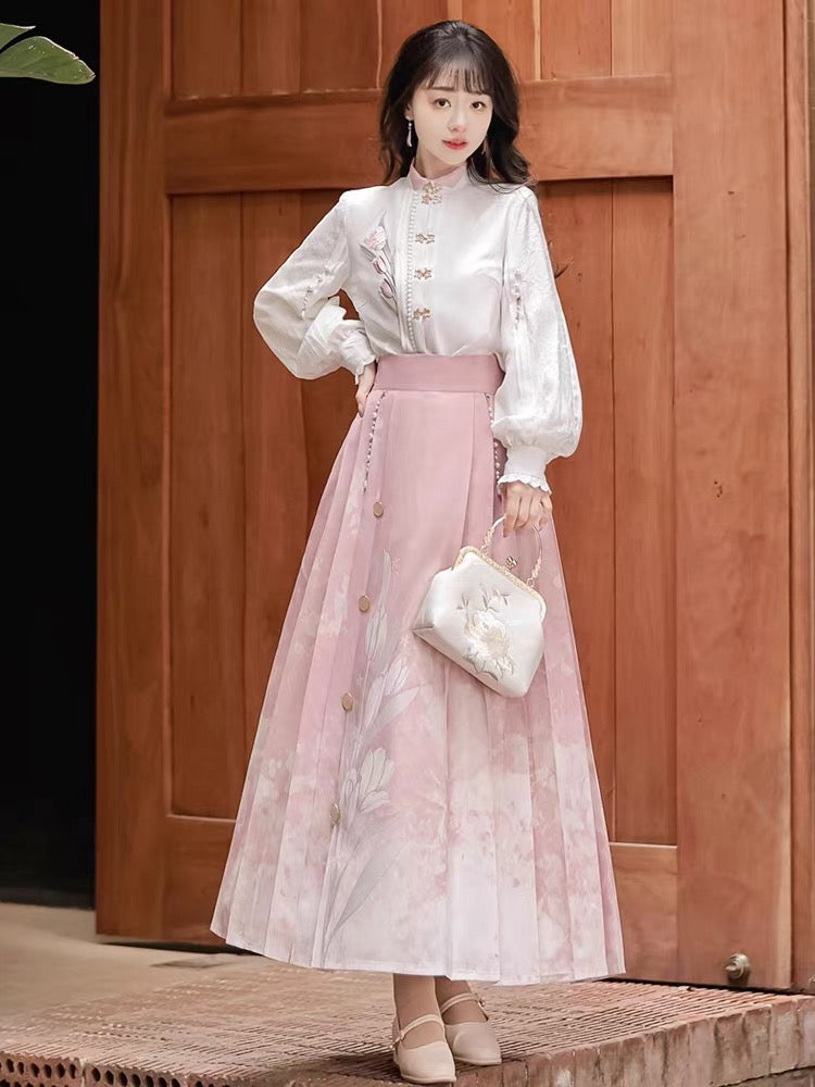 Thessaly Modern Chinese Hanfu Skirt Set