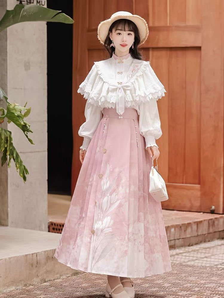 Thessaly Modern Chinese Hanfu Skirt Set