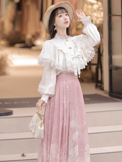 Thessaly Modern Chinese Hanfu Skirt Set