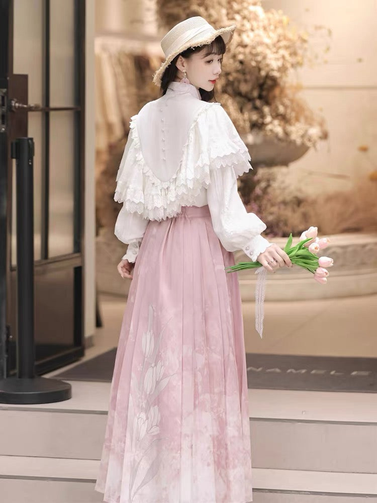 Thessaly Modern Chinese Hanfu Skirt Set